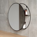 umbra cirko miroir mural rond avec rangement 1013194-040