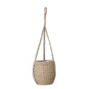 bloomingville porte plante cache pot suspendu jonc de mer naturel rockie