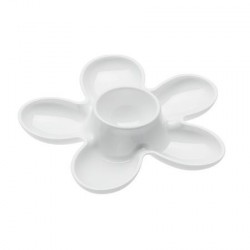 Coquetier design blanc fleur koziol a-pril