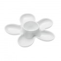 Coquetier design fleur koziol a-pril blanc