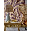 bloomingville tapis coton colore mauve violet orange motif zebre izza