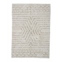 bloomingville tapis coton tufte blanc ecru beige motif maggy