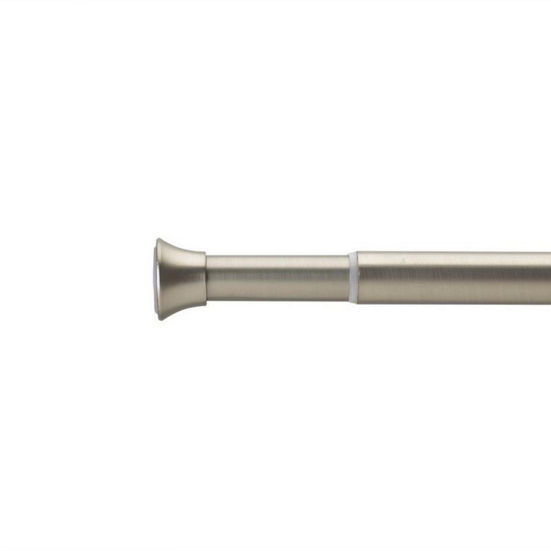 Tringle extensible entre murs sans perçage acier Umbra Chroma argent