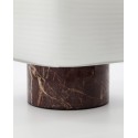house doctor lampe de table chic elegante marbre marron verre neat