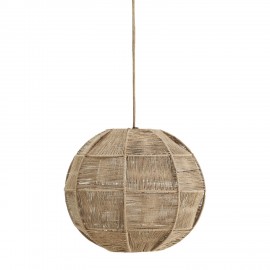 madam stoltz suspension sphere boule en corde jute boheme