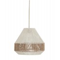 madam stoltz suspension conique jute blanc naturel