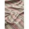 madam stoltz plaid coton recycle rayures rose corail beige gris taupe