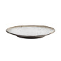madam stoltz assiette plate aspect mineral gre blanc marron
