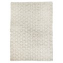madam stoltz grand tapis jonc de mer coton motif blanc 180 x 270