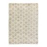 madam stoltz tapis jonc de mer coton blanc nature motif 120 x 180 cm