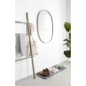 umbra hub miroir mural ovale gris 1006044-918