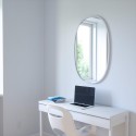 Miroir mural ovale Umbra Hub gris