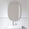 Miroir mural ovale Umbra Hub gris