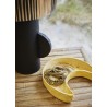 madam stoltz lampe de table style ethnique metal noir raphia