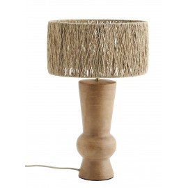 Lampe de salon terre cuite jute Madam Stoltz