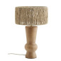madam stoltz lampe de salon terre cuite jute tons naturels madam stoltz lampe de salon terre cuite jute tons naturels