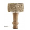 madam stoltz lampe de salon terre cuite jute tons naturels