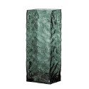 vase rectangulaire verre epais texture vert chic bloomingville