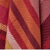 plaid coton rouge degrade rayures franges amra bloomingville