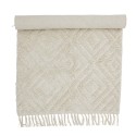 tapis chambre descente de lit doux moelleux blanc ecru bloomingville