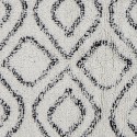 tapis doux coton imprime noir blanc bloomingville katie
