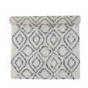 tapis doux coton imprime noir blanc bloomingville katie