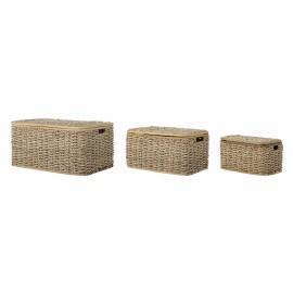 Boites en feuille de palmier Bloomingville Harvar set 3