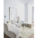 Vase en argile design blanc mat HK Living