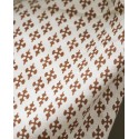 house doctor housse de coussin coton motif orange rouille 50 x 50 cm
