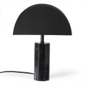 hk living pied de lampe hexagonale marbre classique chic noir vol5057