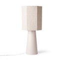 hk living cone pied de lampe ceramique rose nude m vol5039