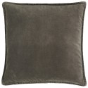 Housse de coussin velours gris taupe carré IB Laursen 50 x 50 cm