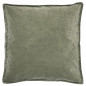 ib laursen housse de coussin carre velours vert olive 50 x 50 cm