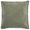 ib laursen housse de coussin carre velours vert olive 50 x 50 cm