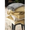 ib laursen housse de coussin rectangulaire lin uni jaune moutarde