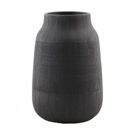 vase argile noire house doctor groove Dp0341