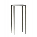 house doctor ranchi table d appoint sellette design epure metal argent