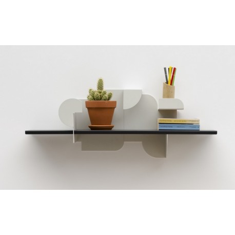 etagere murale presse citron urba 02 noir blanc metal design