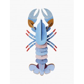 hommard carton decoratif mural bleu lavande studio roof lobster