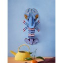 hommard carton decoratif mural bleu lavande studio roof lobster