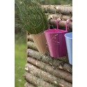 cache pot a suspendre metal rose fuschia ib laursen