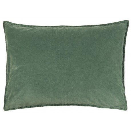 Housse de coussin rectangulaire velours IB Laursen vert