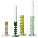 hk living bougeoir design en verre ondule vert menthe