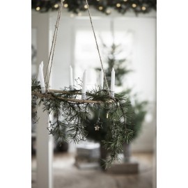 mobile decoratif a suspendre en bois bambou ib laursen