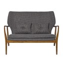 Canapé droit design scandinave 2 places Pols Potten Peggy gris