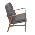 Canapé droit design scandinave 2 places Pols Potten Peggy gris