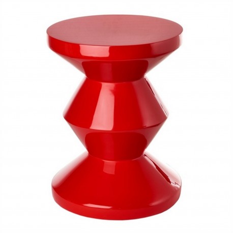 tabouret zig zag pols potten rouge 510-070-016