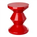 tabouret zig zag pols potten rouge 510-070-016