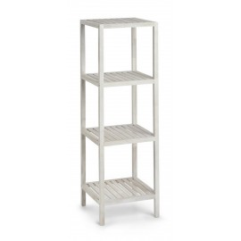 etagere sur pieds colonne salle de bains bois blanc bord de mer zeller