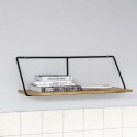 house doctor wired etagere murale bois clair manguier metal noir